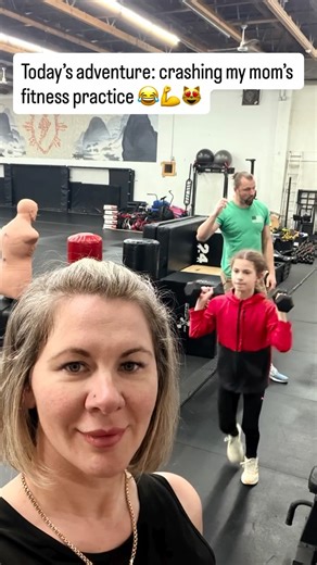 Tennis Girl & Her Cat | Family Blog on Instagram: "Busy days, but today came with a bonus level ➕💪 Went to my mom’s fitness practice and… Who knew family workouts were this fun? 😂 Extra strong. Extra smiles. Extra family time. @popovfitness #tennis #tennislife #kidstennis #tennisplayer #sport #familysport #mommylife #motherdaughter #familytime #excersise #getstrong #enjoy #selfcare #youngathletes #gelaandbenyatennis #familyblog"