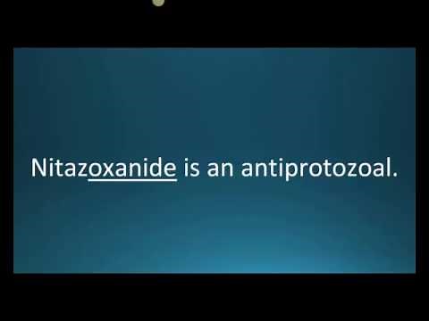 How to pronounce nitazoxanide (Alinia) (Memorizing Pharmacology Flashcard)