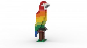 LEGO MOC-83552 11005 Rainbow parrot (Classic 2021)