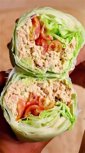 High Protein Tuna Lettuce Wrap — 40g Protein, No Cooking, 10 Minutes | تونة راب صحية