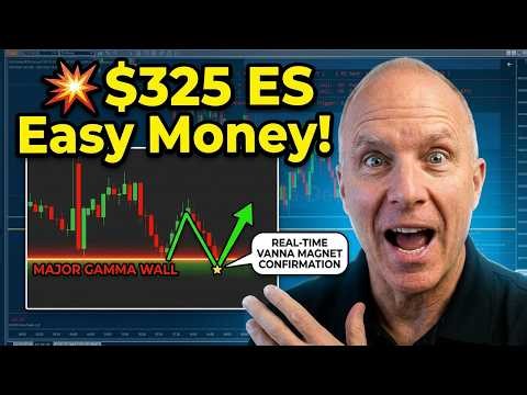 Real-Time Vanna Magnets Predicted This $325 Scalp | NinjaTrader Proof