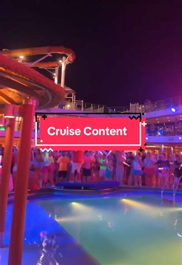 Cruise Night 🛳️ a party like no other - - - #carnivalcruise #carnivalcruiseline #rockandglowparty