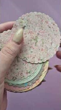 Textured Circle Cut Paper ✨ | Soft Pastel Handmade Look