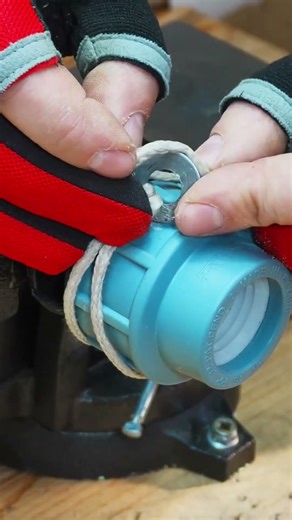 how to open a tap connection using a rope #shortvideo