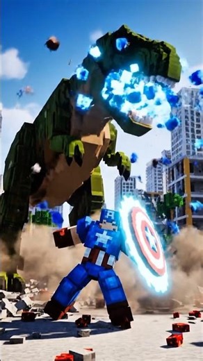 T-REX vs BLOCK SHIELD HERO | Minecraft Epic Battle