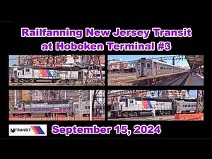 Railfanning New Jersey Transit at Hoboken Terminal #3 | September 15, 2024
