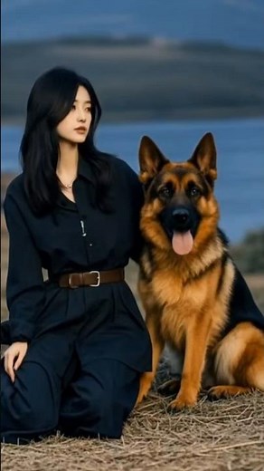 Girl Training her German shephard for her safety 😱😱