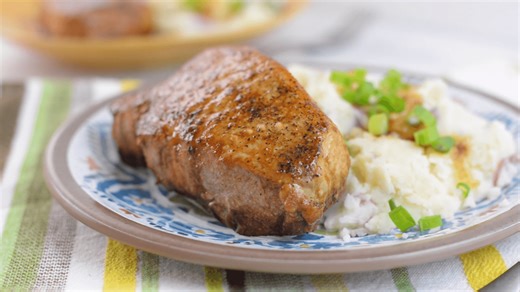 Maple Balsamic Glazed Pork Chops