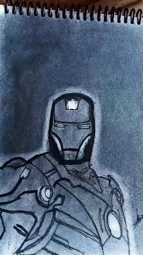 draw iron men sketch from Avengers #drawing #animeeart #avengers