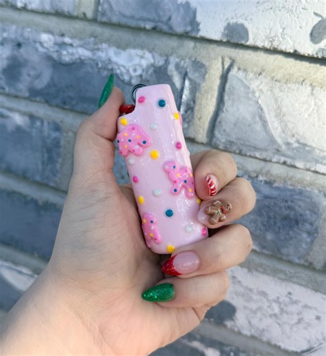 Animal Cookies Lighter Case | Smoking Accessories | Polymer Clay Lighter Case | Bic Lighter Cases - Etsy