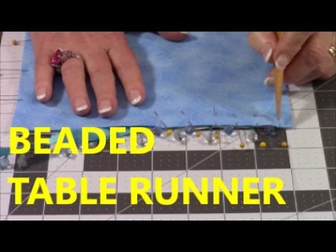 Beaded Fringe Table Runner Tutorial | The Sewing Room Channel