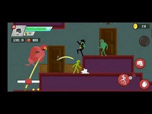 Stick Vs Zombies: Stickman Vs Max Level Boss Fight | Haunted Manor Chapter 4 | Gameplay