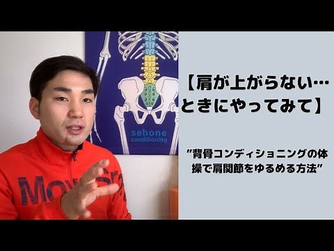 【肩周りの体操】背骨コンディショニングで肩周りをゆるめる体操法をご紹介します！