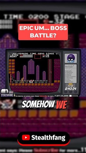 Epic Boss?#Castlevania #NES #RetroGaming #Nintendo #SimonBelmont #Dracula #ClassicGaming # #shorts