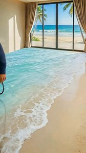 Watch this jaw-dropping epoxy beach floor interior design remodeling as a simple room transforms into a realistic ocean-inspired space. 🌊 This video showcases a high-gloss epoxy resin floor designed to look like a natural beach with ocean waves, sand textures, and crystal-clear depth. Using professional 3D epoxy resin flooring techniques, we create a luxury beach-themed interior that feels like stepping into a seaside paradise. The cinematic camera movement highlights the mirror-gloss finish, r