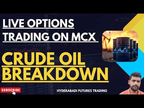 Live Options Trading on MCX | Crude Oil Breakdown
