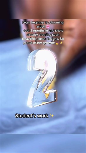 #CapCut Consistency looks good on her! 💅 Only 3 months of training and she’s already delivering stunning nail designs. Talent practice = magic ✨