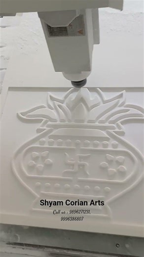 corian 3D work on cnc router machine #cncmachine