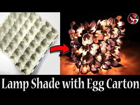 DIY Egg Carton Lampshade | Recycled Paper lampshade Design with Waste Materials