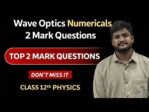 🎯 Example 7.12 🔥🔥wave Optics- Numericals Class 12 physics#new #physics #trending #share