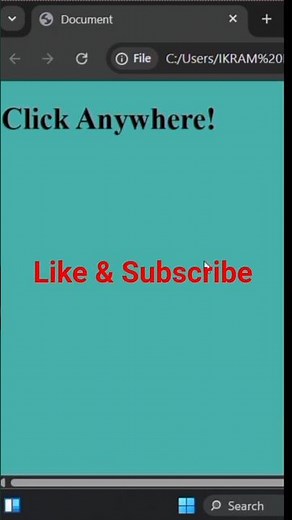 🔥Random Background Color with Just One Click! 🔥 | JavaScript Trick