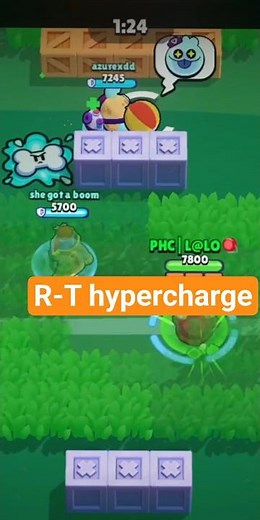 R-T hypercharge in Brawl Stars!