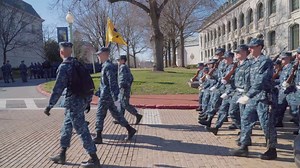 42K views · 1.5K reactions | With the first practice parade of the semester yesterday, it's seeming more and more like spring around here. | United States Naval Academy | Facebook