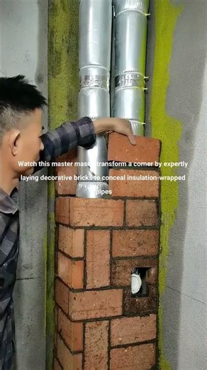 Hiding Interior Pipes with Style! 🧱