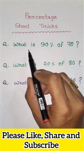 How to Calculate Percentages FAST⚡️| Easy Math Tricks To Help You | #maths #mathstricks #mathematics