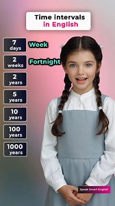 Time intervals in English #improvenglish #learnthroughplay #learnenglishonline #everyoneシ゚ #englishclass #englishteacher #EnglishVocabulary #englishspeaking #englishpractice #englishlanguage | Speak Smart English