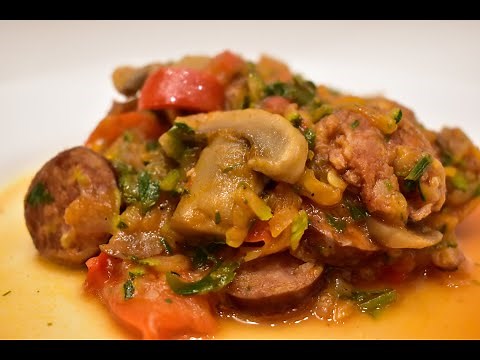 Pomysł na obiad - LECZO Z CUKINIĄ I PIECZARKAMI