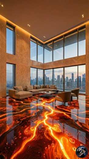 🚨🌋 THIS FLOOR LOOKS LIKE REAL LAVA… BUT IT’S GLASS! 😱🔥
