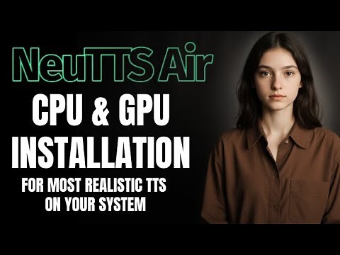 Install NeuTTS Air Locally | Realistic AI Voice Cloning on CPU or Low GPU