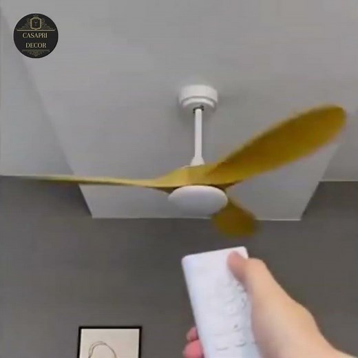 Ventilador de Teto Moderno Sove Com Controle Remoto da Casa Pri Decor