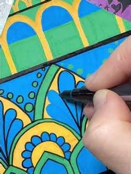 this piece was a meditation in itself | intricate full-page mandala doodle art #satisfyingart