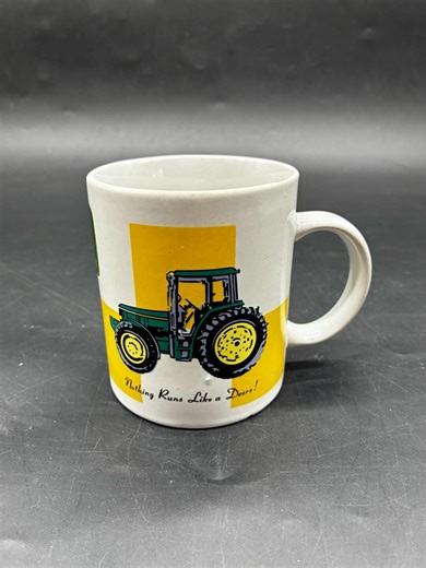 Vintage John Deere Coffee Mug Nothing Runs Like A Deere Gibson Licensed Farm Tractor Gift Dad Grandpa Collectible Green Yellow Americana - Etsy