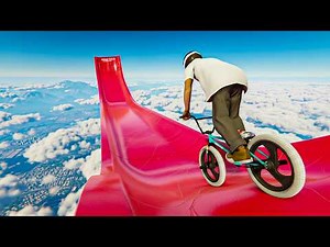 BMX-ING A WATER SLIDE! (BMX Streets)