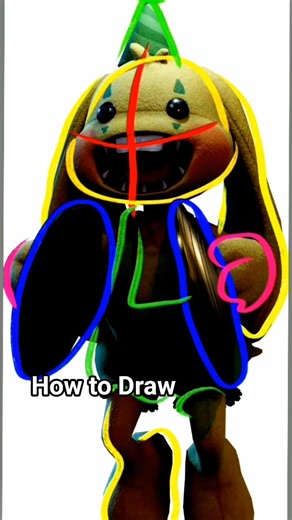 HOW TO DRAW THE BUNZO BUNNY (POPPY PLAYTIME)
