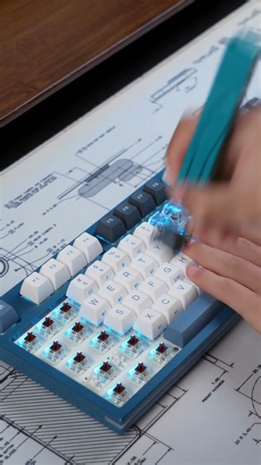 Asmr keyboard keycap and switch replacement✨ # #keyboard