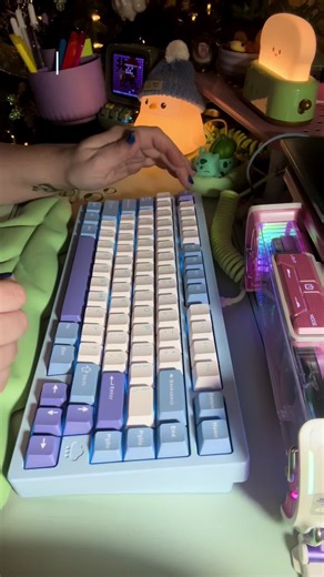 Updated WOBKEY Rainy75 mechanical keyboard with HMX Violet switches typing ASMR 🌧️ #keyboard #mechanicalkeyboard #keebtok #typingasmr #asmr @WOBKEY @WOBKEY