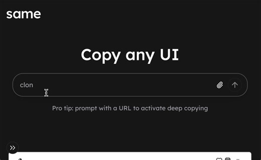 Introducing Same.​devClone any website with pixel perfect accuracyOne-shots Nike, Apple TV, Minecraft, and more! | Aiden Bai | 116 comments