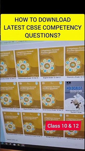 How to download CBSE Competency Questions For Class 10 &12 Boards😱😍📚🔥#cbselatestupdates #class10
