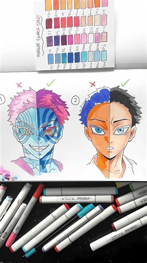 Choosing marker colors for creative projects