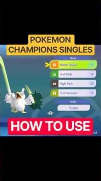 100% CRIT ⚔️ SIRFETCH'D GUIDE for Pokémon Champions singles #shorts