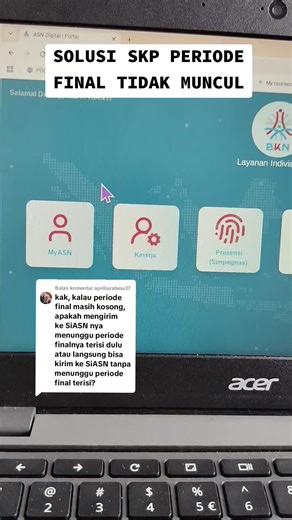 Solusi SKP Periode Final yang Tidak Muncul di My ASN