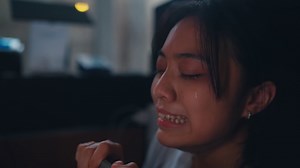 A Woman Was Crying Under Table Of Being Stock Footage SBV-347752872 - Storyblocks