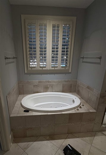 Before the transformation begins… #BathroomRemodel #BeforeAndAfter #HomeTransformation #TileWork #CharlotteNC