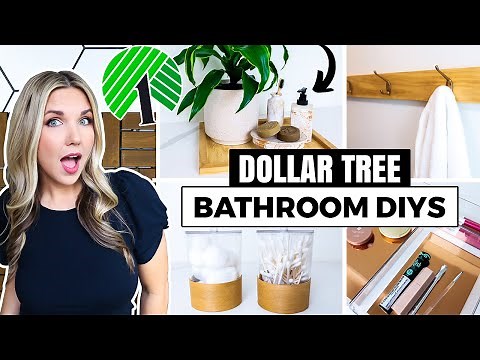 DIYed My Bathroom With $1 Items From Dollar Tree...You Won't Believe #3!