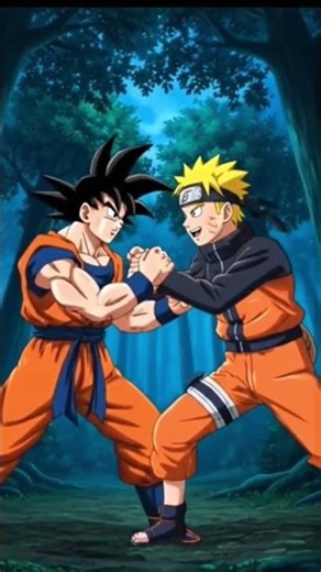 🤫🤯 Goku vs Naruto part 3 #anime #narutoshippudentelugu #dragonballz