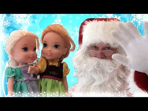 Anna and Elsa Toddlers Christmas Shopping Adventure! Meet the Real Santa - Ep. 14 - Toys In Action